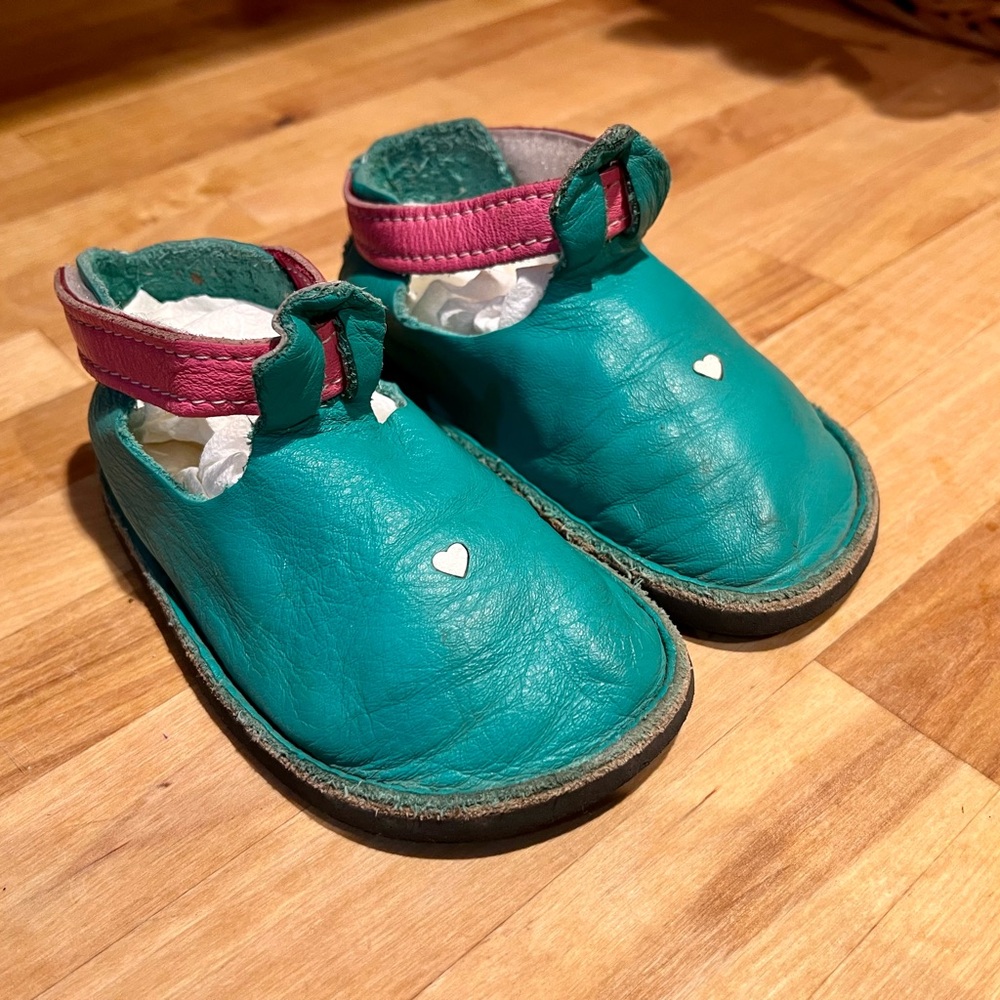 Teal and Pink Kids Shoes